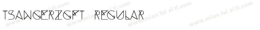 TsangerZGFT Regular字体转换